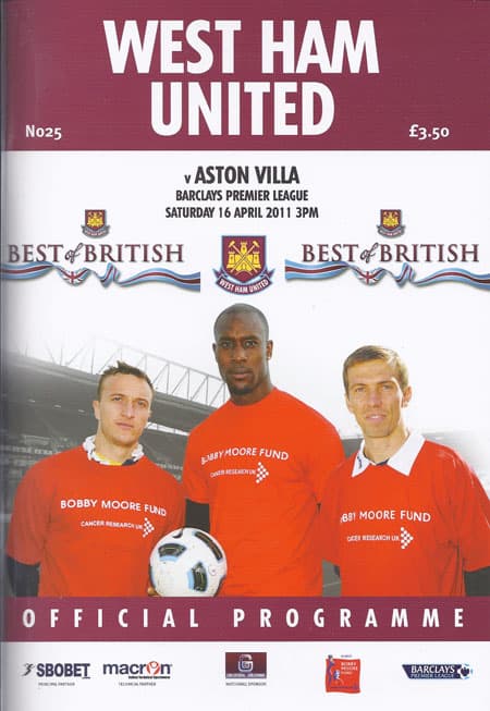 West Ham United FC v Aston Villa FC